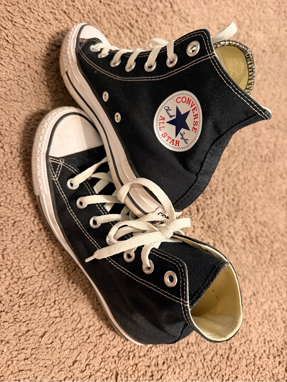 Converse Chuck Taylor All Star High Top Black Sneakers - Women 7.5